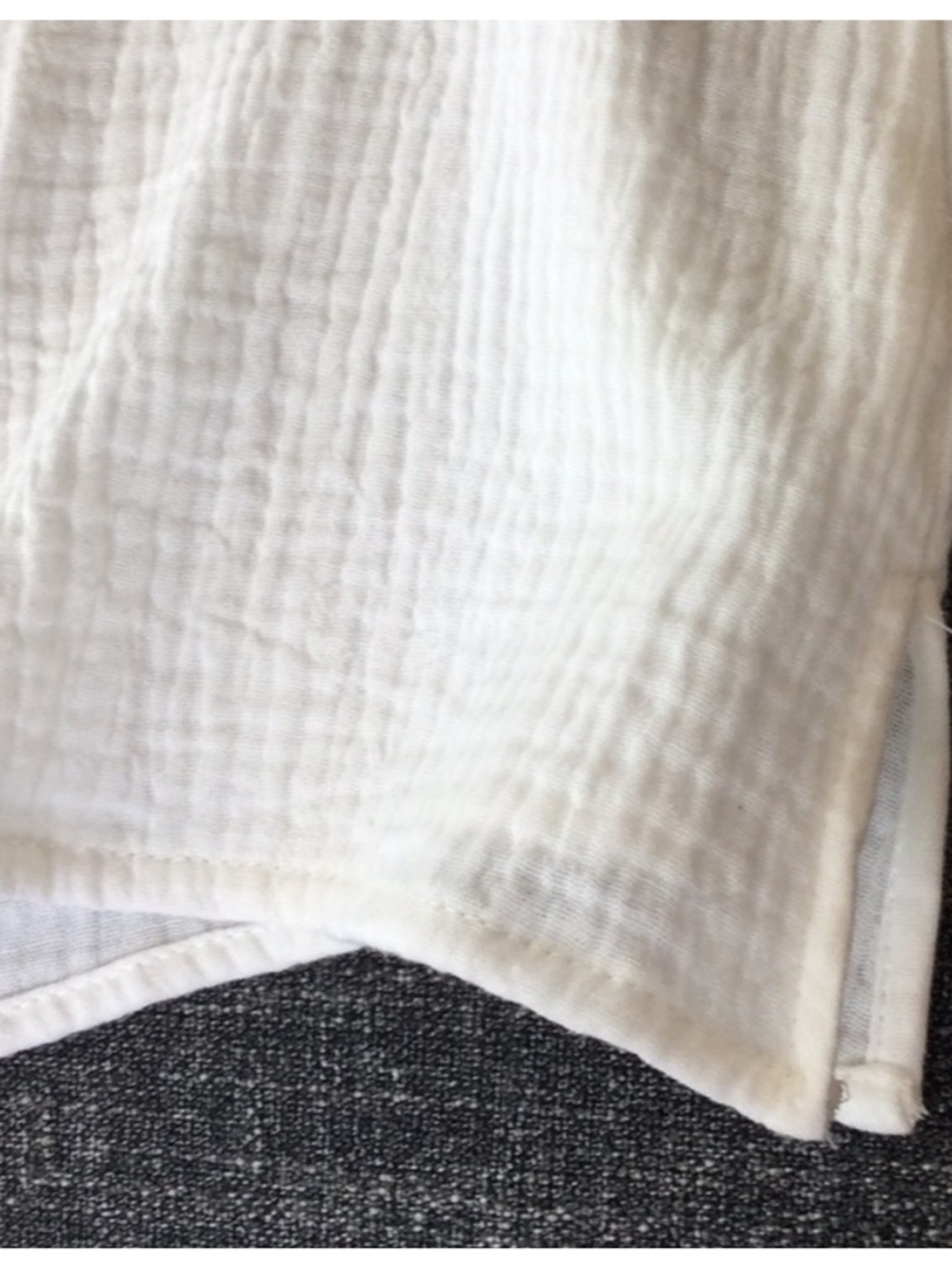 New w Tags White Gauze Ruffle Sleeve V-Neck Blouse Tank sz S Very J - Picture 5 of 5
